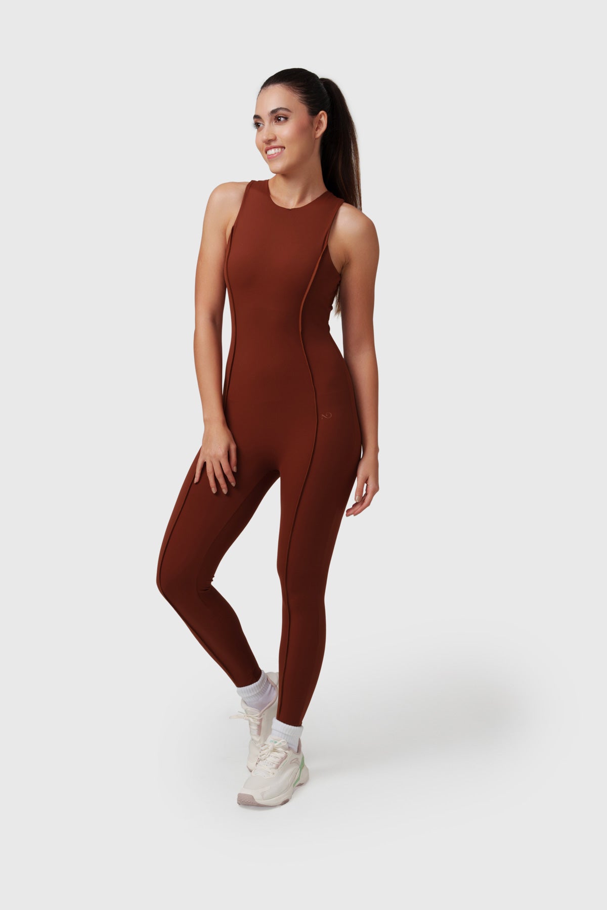 NALA Brown Jumpsuit – Sleek. Sculpted. Sustainable