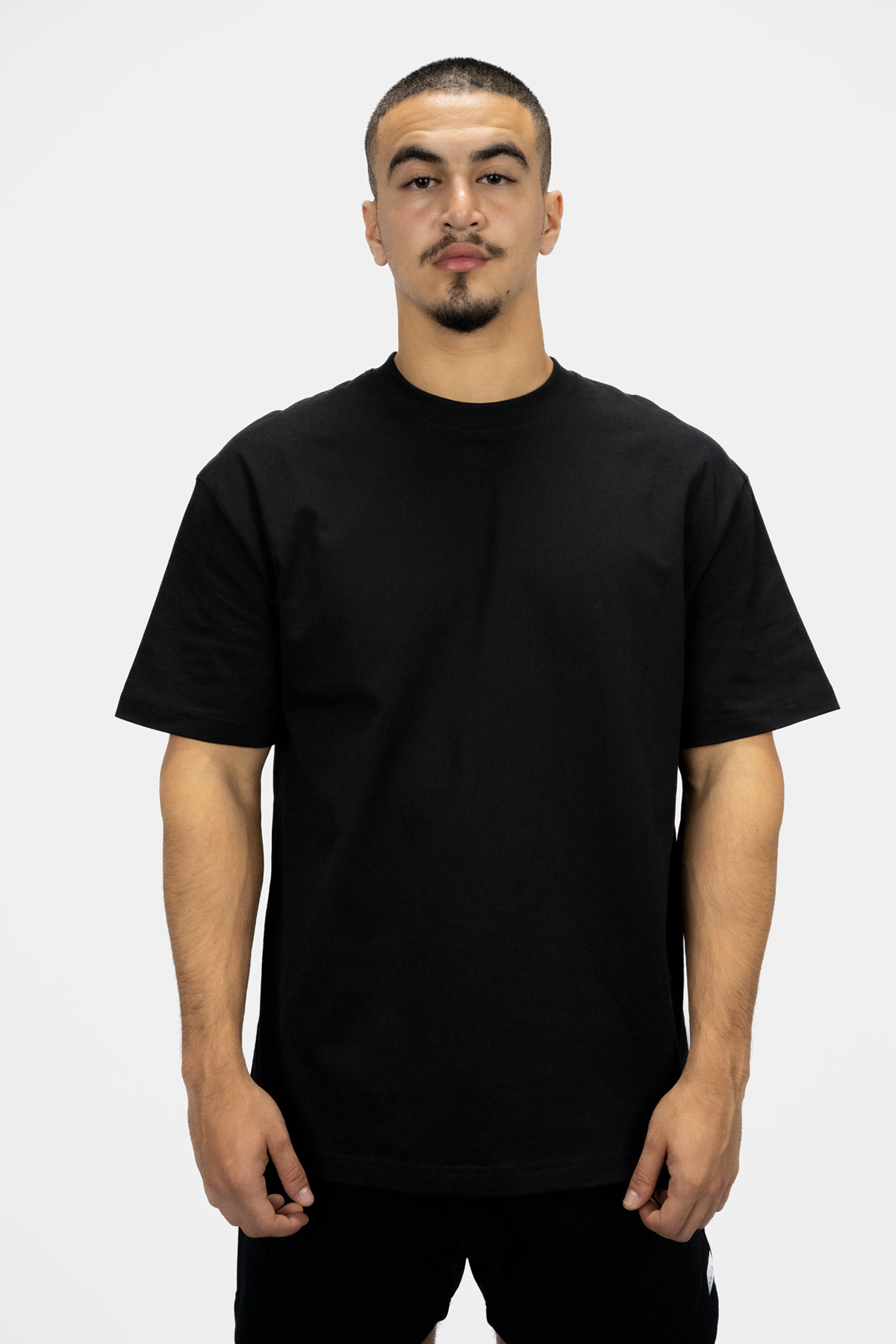 Black Oversized Organic Cotton T-Shirt for Men | NALA Premium Gym & Casual Wear