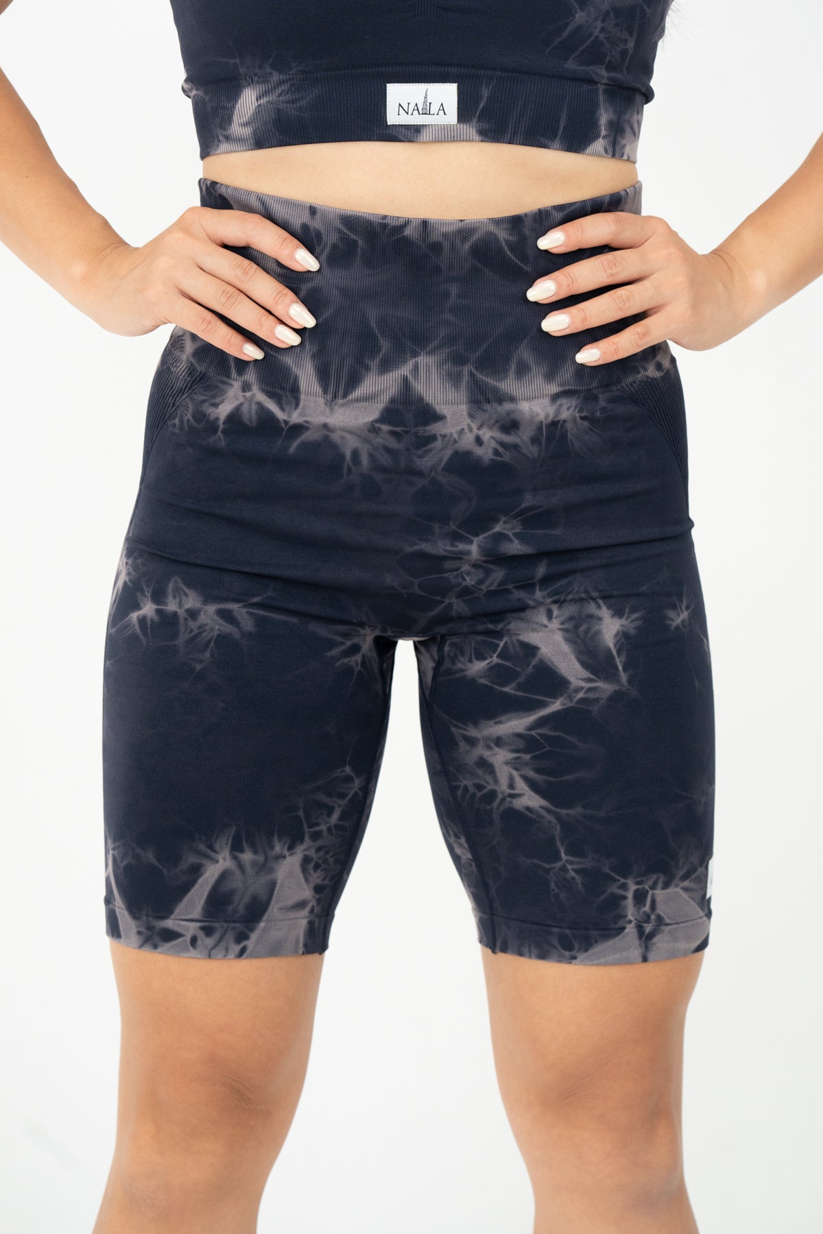 Tie-Dye Seamless High-Waist Women’s Shorts | NALA Activewear for Yoga, Running & Training